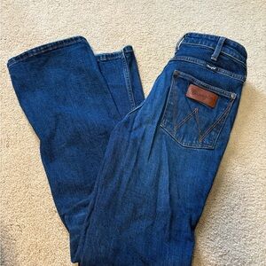 Wrangler Dark Blue Straight/Bootcut Jeans